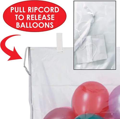 Vista 4 de Bolsa de globos de plástico con accesorio de fiesta de globos (1 unidad)