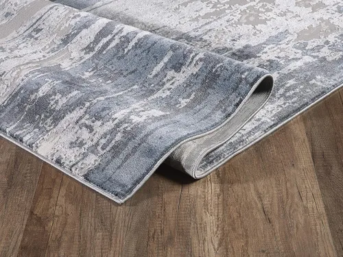 Vista 6 de Abani Rugs - Alfombra decorativa de 5 pies 3 pulgadas x 7 pies 6 pulgadas, color azul marino, azul y gris, colección Vista