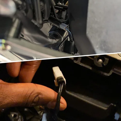 Vista 7 de Three T 2 piezas de arnés de cableado de señal de giro 3 cables, conector plug and play, arnés divisor de señal de giro Y-Adapter para Yamaha R1 R3