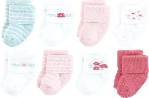 Vista 87 de Hudson Baby - Calcetines de algodón para bebés recién nacidos y Terry para niñas bebés