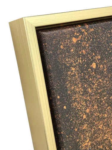 Vista 5 de Pintura de arte abstracto grande beige dorado marrón para sala de estar, pintura gris beige, arte de pared escandinavo, decoración del hogar, 14 x