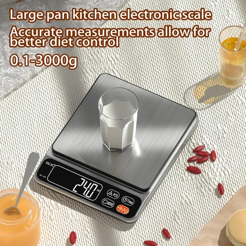 Vista 6 de Scale Jazz Báscula de alimentos, báscula digital para hornear de cocina de 11.0 lbs/11 libras, gramos y onzas para cocinar, café, preparación