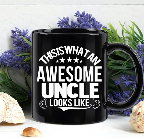 Vista 3 de Awesome Uncle Gifts This is What an Awesome Uncle Looks Like Taza impresionante tío taza de cumpleaños Día del Padre regalos para tío de sobrina