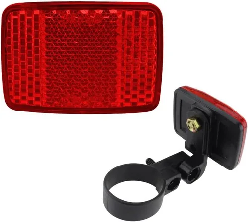 Vista 7 de Reflectores de bicicleta, reflectores de bicicleta, kit de 2 pares de reflectores delanteros y traseros de bicicleta