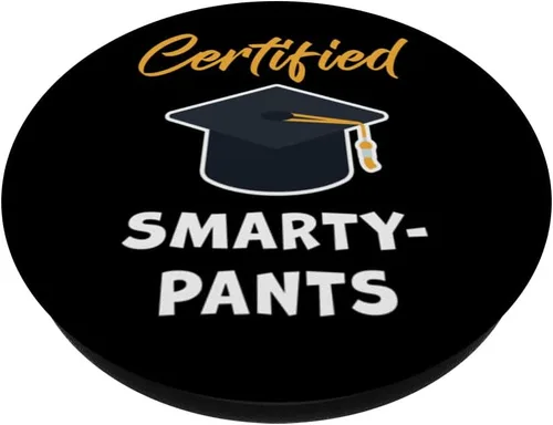 Vista 2 de Smarty-Pants certificados – PopGrip intercambiable para estudiantes y profesores de graduación