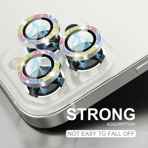 Vista 174 de Choiche Compatible para iPhone 16 Pro/iPhone 16 Pro Max Protector de Lente de Cámara, Vidrio Templado 9H Protector de Pantalla de Cubierta de Cámara
