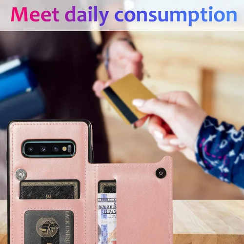 Vista 9 de Asuwish Funda compatible con Samsung Galaxy Note 8 y protector de pantalla de vidrio templado, con ranura para tarjetero, función atril, cartera