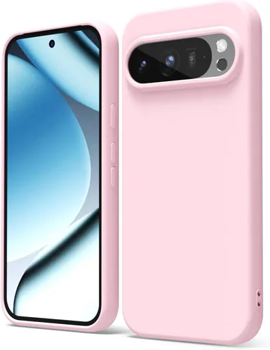 Vista 100 de oakxco para Google Pixel 6A Funda de teléfono de silicona líquida, diseño estético lindo y delgado para mujer y niña, cubierta de gel suave, lisa