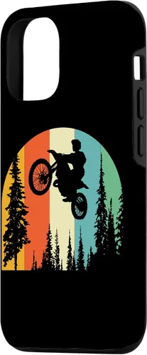 Vista 2 de iPhone 15 Retro Dirt Bike Supermoto Biker - Vintage Mx Motocross Case