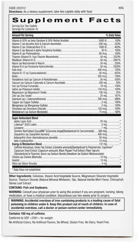 Vista 2 de GNC Multivitamínico ultra megaenergético y metabolismo para mujeres, 90 unidades, para aumentar la energía, el metablismo y la quema de calorías