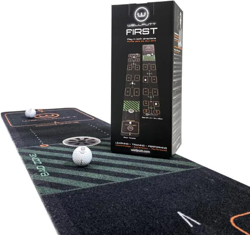 Vista 7 de WELLPUTT - Alfombrilla de entrenamiento de putting de golf - 10ft First