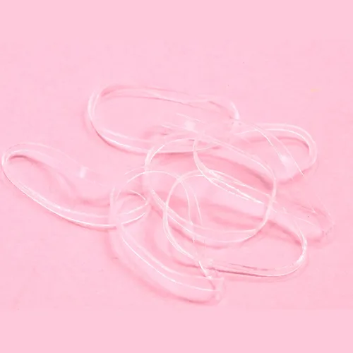 Vista 4 de BEBEEPOO - Bandas elásticas transparentes para el cabello, 2500 bandas de goma para el cabello, mini bandas elásticas transparentes para el cabello