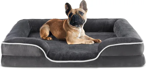 Vista 11 de DUMOS Cama redonda de felpa de piel sintética mullida para perros grandes, lavable a máquina, de 30.7 x 30.7 pulgadas, cama redonda antideslizante