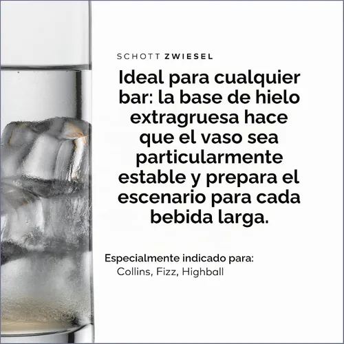 Vista 4 de Schott Zwiesel Tritan vaso de cristal de colección de insumos de bar convencionales, juego de 6, Transparente