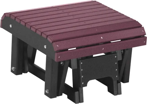 Vista 9 de LuxCraft Poly Glider - Reposapiés otomano (caoba antigua)