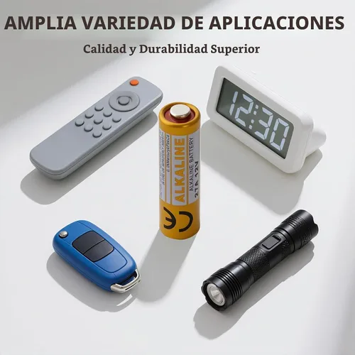 Vista 3 de Paquete de 12 baterías alcalinas 27A A27 12V