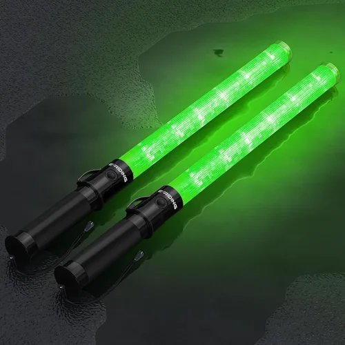 Vista 8 de E-riding Varita de Tráfico con Luz de Seguridad de 21 pulgadas Alta Visibilidad, Duradera, Portátil Varita de Control de Tráfico con 3 Modos