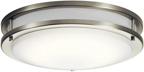 Vista 5 de Kichler Avon - Luz LED empotrada de 14 pulgadas, bronce antiguo Lámpara de techo LED regulable para baños, dormitorios, pasillos y oficinas