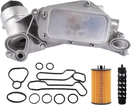Vista 3 de 93186324 Enfriador de aceite del motor con filtro de repuesto para 2009-2020 Chevy Aveo Cruze Malibu Sonic Trax Cascada Encore Pontiac G3 Saturn