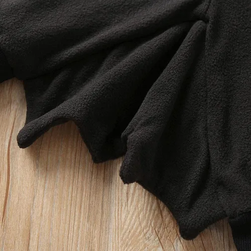 Vista 4 de Weixinbuy Conjunto de ropa de Halloween para bebé y niña, estilo murciélago, ropa de invierno, abrigo con capucha