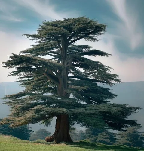 Vista 2 de Cedrus libani (Cedro del Líbano) Semillas de árbol, forma piramidal, tronco recto, semillas de MySeeds.Co, elige la cantidad (0.25 oz)