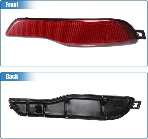 Vista 6 de uxcell Reflector de parachoques trasero del coche derecha para Jeep Cherokee 2014 2015 2016 2017 2018 No.68105144AC