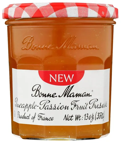 Vista 4 de Bonne Maman Paquete variado de verano (conservas de piña y maracuyá, conservas de mango-melocotón, cuajada de limón), paquete de 3