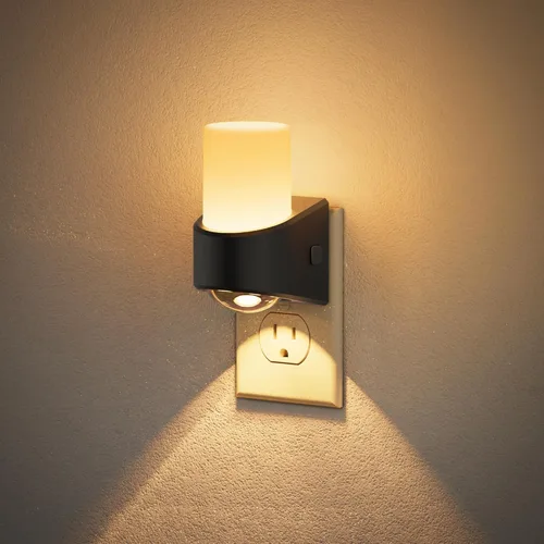 Vista 29 de JandCase Luces nocturnas enchufables a la pared, proyector de estrellas, luz nocturna de galaxia automática 3CCT, enchufe con sensor de luz
