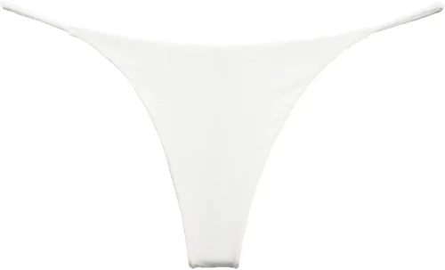 Vista 52 de Tanga de encaje sin costuras para mujer, ropa interior de cintura alta con tiras en G Serie 010-leopardo