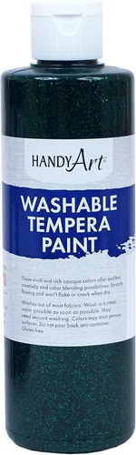 Vista 5 de Handy Art Pintura lavable con purpurina de 8 onzas, azul