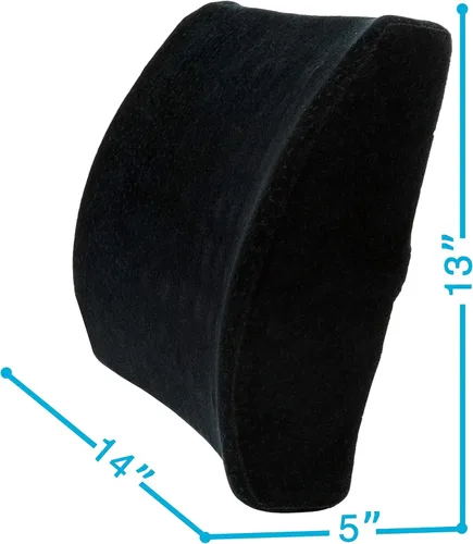 Vista 3 de Aurora Health & Beauty Cojín ortopédico de apoyo de espalda de espuma viscoelástica lumbar, 1.2 libras (AW205)