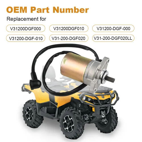 Vista 2 de WATERWICH Motor de arranque compatible con Can-Am DS70 DS90 2010-2013/2016-2018 DS70 Mini 2014-2015 DS90 Mini 2014-2015 para V31200DGF000