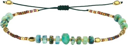 Vista 14 de KELITCH Women Strand Bracelets Seed Bead Thin Rope Friendship Bracelets Handmade Adjustable Jewelry