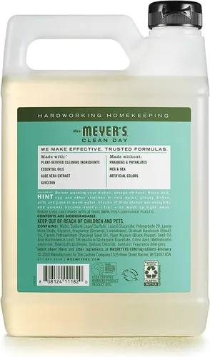 Vista 90 de Mrs. Meyer’s Clean Day - Detergente líquido para platos, aroma a lavanda, botella de 16 oz
