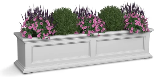 Vista 19 de Mayne Fairfield - Maceta con ventana de 2 pies, con riego automático, resistente a la intemperie para flores, diseño duradero
