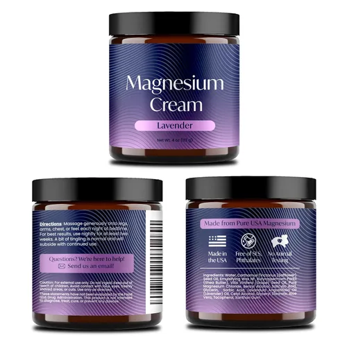 Vista 9 de Crema de magnesio para dormir, loción tópica de magnesio para dormir, loción de lavanda para pies, mantequilla corporal de aceite mag, crema