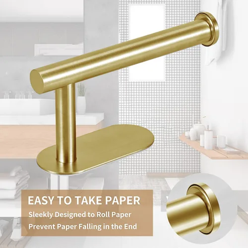 Vista 3 de JOPOFI Portapapel Higiénico - Portapapel Higiénico Autoadhesivo de Montaje en Pared para Baño, Acero Inoxidable SUS 304 Tira Adhesiva Portarrollo