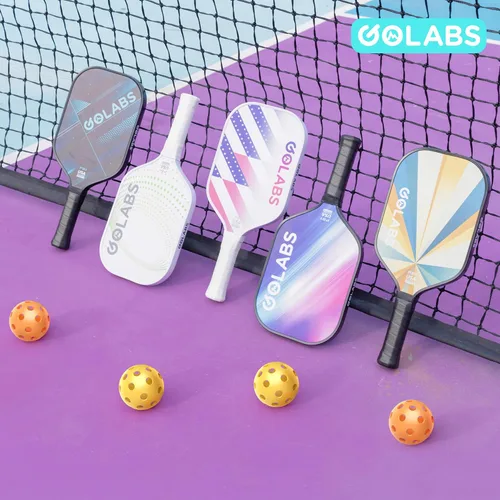 Vista 8 de Golabs Pickleball Paddles Set of 2,Fiberglass USAPA Approved 16mm Thickness 8oz Lightweight, 5.51" Comfort Anti-Slip Elongated Grip Increased