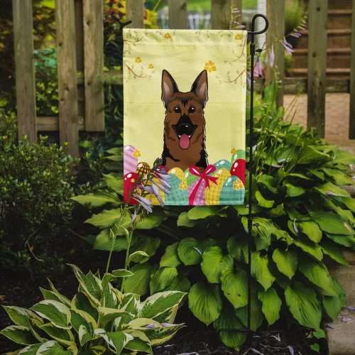 Vista 746 de Caroline's Treasures BB1923GF Bandera decorativa para jardín con diseño de Border Collie, para caza de huevos de Pascua, para jardín, jardín, patio