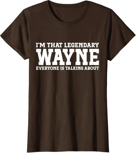 Vista 19 de Wayne Personal Name Funny Wayne Camiseta, Negro