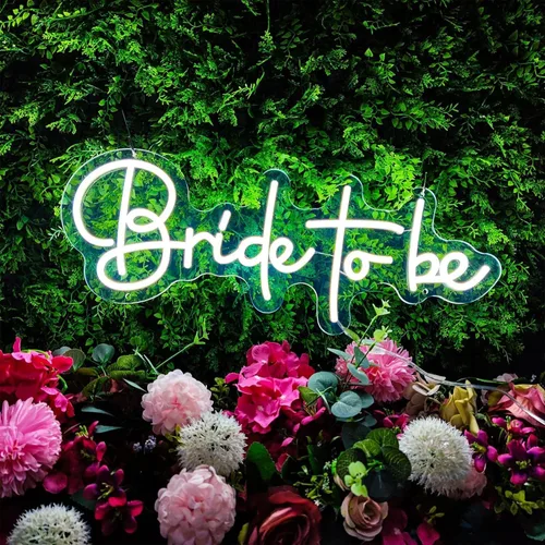 Vista 18 de Letreros de neón Hello Gorgeous para decoración de pared, letrero de 13.8 * 13.8 pulgadas de luz rosa para boda, decoración de compromiso