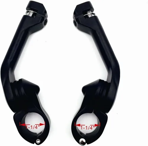 Vista 7 de XKH - Juego de clavijas negras con kit de montaje ajustable en ángulo de 5 pulgadas de largo, compatible con protector de motor de 1.25 pulgadas