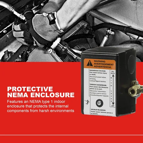 Vista 3 de Ingersoll-Rand 23474570 Interruptor de presión para compresor de dos etapas