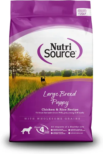 Vista 7 de Alimento seco para cachorros de raza grande NutriSource, pollo y arroz Tamaño: bolsa de 1.5 lb