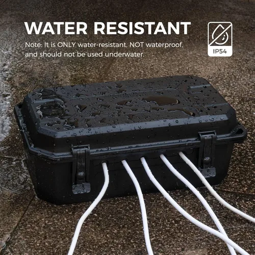 Vista 7 de WELKIN Caja Eléctrica Resistente para Exteriores (15.3 * 8.9 * 5.4 pulgadas), Cubierta de Cable de Extensión Impermeable Resistente a la Intemperie