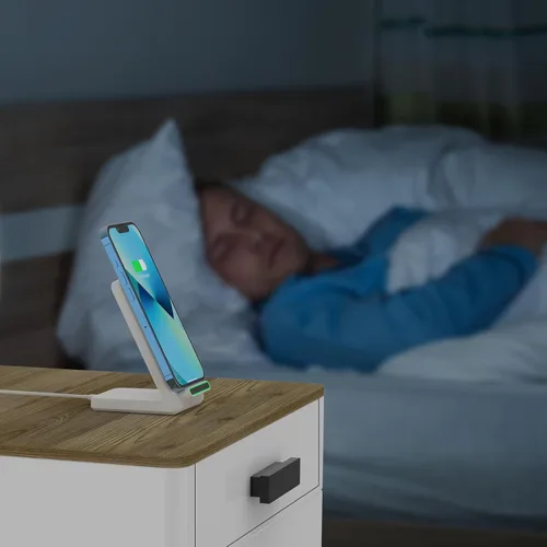 Vista 5 de Paquete de 2 cargadores inalámbricos rápidos para Samsung, soporte de carga inalámbrico de 15 W para iPhone de Apple, para Samsung Galaxy