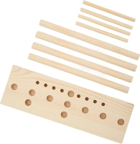 Vista 5 de Hztyyier Bow Makers - Herramienta para hacer arcos de cinta con palos de madera para coronas, lazos, ramilletes, decoraciones de fiesta