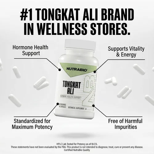 Vista 8 de NutraBio Tongkat Ali Longjack 100 Suplemento – Apoyo natural para masa muscular, fuerza, rendimiento – Longjack Tongkat Ali para hombres – 200 mg