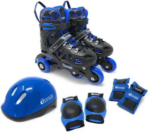 Vista 8 de Chicago Inline Training Roller Skates with Protective Gear for Kids – Durable, Top Performance Roller Blades, Wrist Guards, Kneepads & Backpack