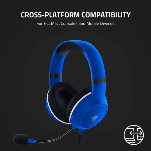 Vista 7 de Razer Kaira X Wired Headset for Xbox Series XS Xbox One PC Mac Mobile Devices Triforce 50mm Drivers - HyperClear Cardioid Mic - Memory Foam Ear